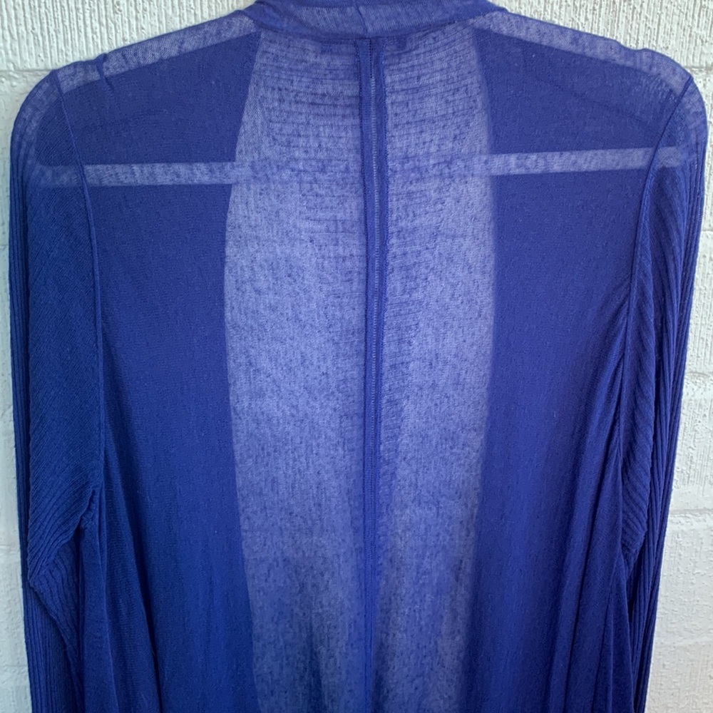 Eileen Fisher Royal Blue Women's Cardigan - Picture 6 of 6